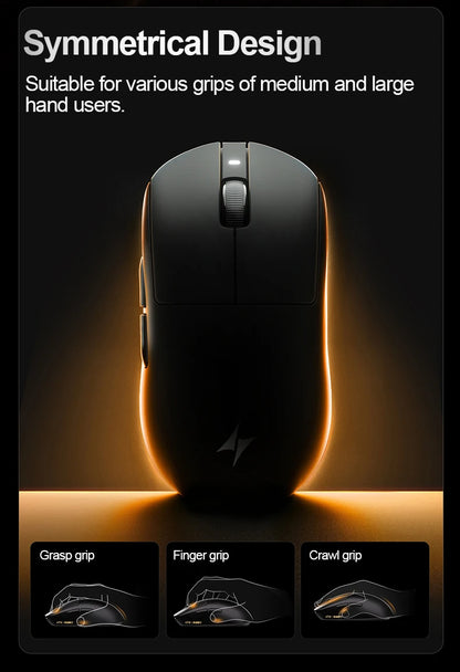 ATK Dragonfly A9 Ultra Wireless Gaming Mouse PAW3950, Tri-Mode 8K Gaming Mouse, Ultra-Lightweight Ergonomic Wireless Gaming Mouse for FPS & Esports