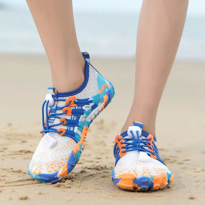 Unisex, gyorsan száradó, lélegző vízi cipő, mezítlábas strandcipő felnőtteknek és gyerekeknek, edzőtermi és szabadtéri edzéshez, méret: 28–46