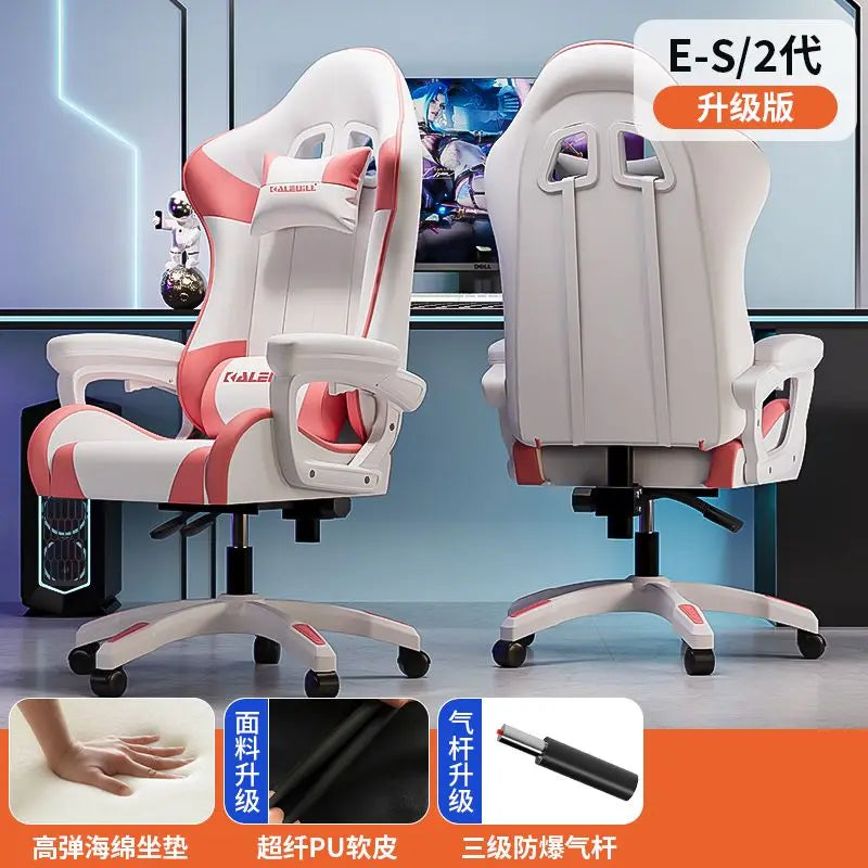 Ergonomic Gaming Chair Racing Style Computer Chair with Adjustable Armrests, Reclining Office Chair, E-Sports Chair for Home & Office