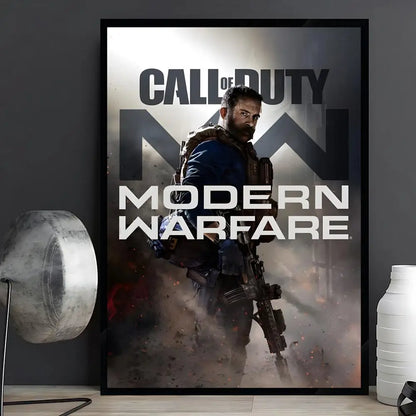 game Call of Duty Poster Posters Anime Room Decor Decoration Movie Backpack Wall Interior Music Wall Art