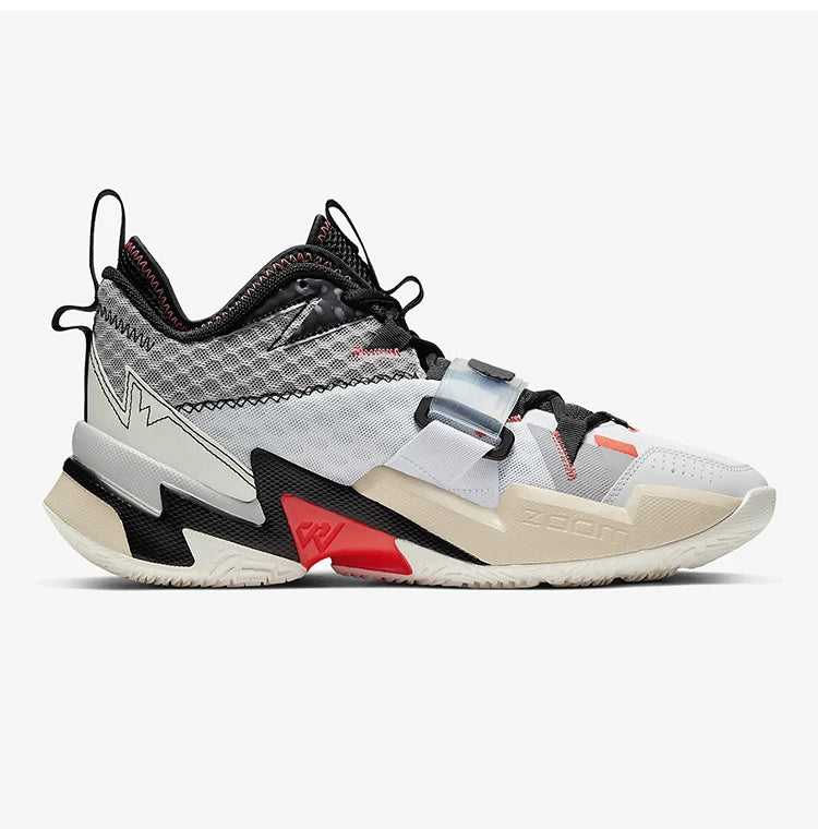 Nike originalni moški košarkarski čevlji JORDAN s srednjim zgornjim delom, oblazinjeni in trpežni, CD3002-101