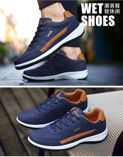 Men's Walking Shoes - Slip-On Tennis Running Shoes Memory Foam Lightweight Work Sneakers for Indoor Outdoor Gym