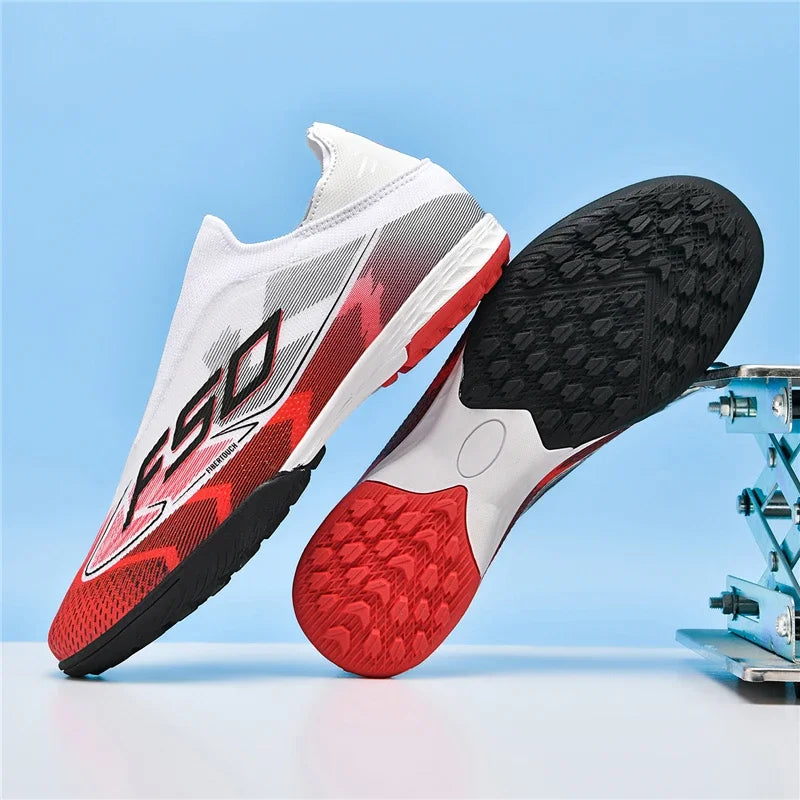 Nouvelles chaussures de football pour hommes, chaussures de sport respirantes, chaussures de futsal antidérapantes, chaussures de football ultralégères, haute tige, haute qualité, pour match en extérieur