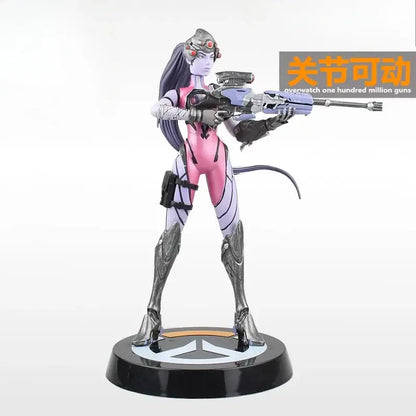 Overwatch De Pioneer Black Lily Hand Blizzard Surrounding Game Statue Props Display Model Adjustable and Movable