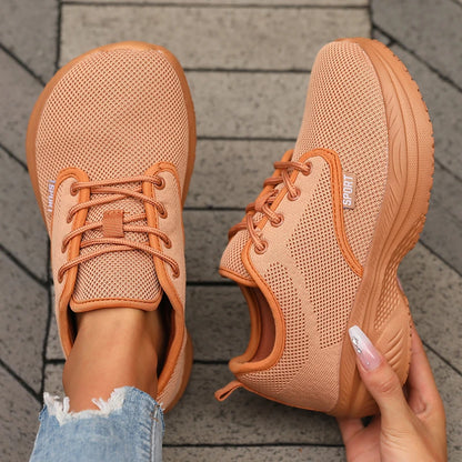 Zapatillas de running para mujer: transpirables, cómodas, para actividades al aire libre y acampada; zapatillas minimalistas con horma ancha y suela blanda, tipo tenis.
