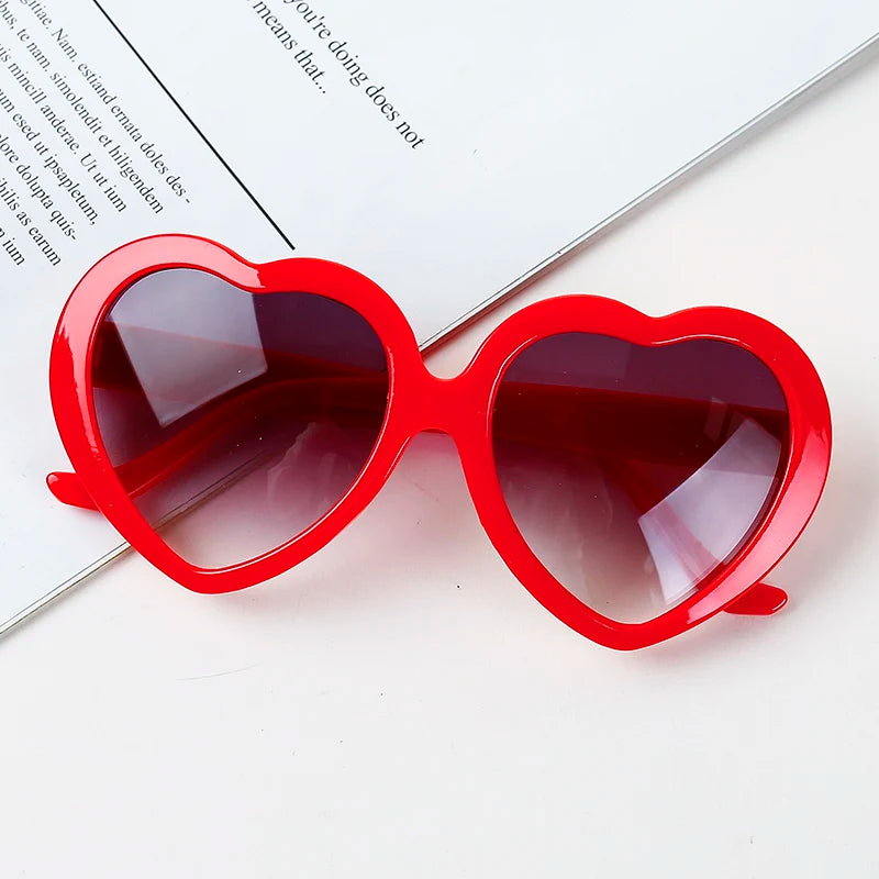 New Kids Cartoon Heart Sunflower Fruit Rabbit Ears Sunglasses Girls Boy Children Outdoor Round Polarized UV400 Sun Glasses