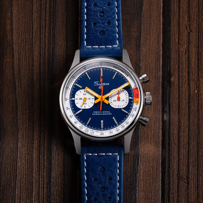 Sugess Chronograph Watch for Man ST19 Swanneck Movement Mechanical Wristwatches Sapphire Crystal Pilot Military Racing Clock New