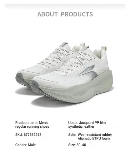 361 Degrees PopBlaze 5 Chaussures de course pour homme - Nouvelles semelles épaisses amortissantes, respirantes et antidérapantes - Baskets de jogging d'extérieur pour homme 672532212