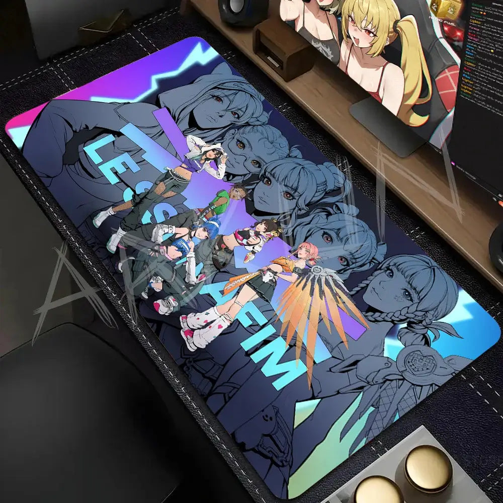 Fashion Large FPS 900x400 Anime Gaming Girl Overwatch Laptop Office Rubber Soft Desk Mat Gaming Mousepad Xxl