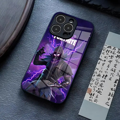 Θήκη τηλεφώνου B-Battle-R-Royales-F-FortniteS για iPhone 17 Pro Max 15 Pro 14 12 11 13 Mini X XR XS 16 Plus SE, γυάλινο κάλυμμα