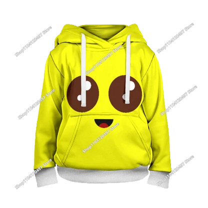 Children's Fortnite Hoodies Cartoon Casual Hooded Coat Autumn Men Soft Pocket Sweatshirts Male Loose Tops Long Sleeve Clothes