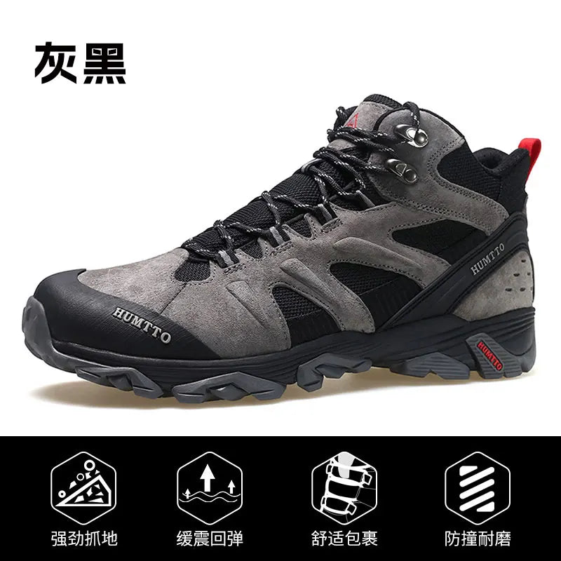 HUMTTO Hiking Shoes Men Winter Outdoor Sports Climbing Shoes hunting shoes Warm women Trekking  Sneakers ankle boots  Tactical