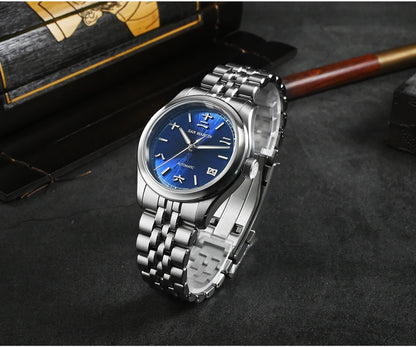 San Martin 39mm Enamel Sunray JianZhan Dial Men GADA Watch 90S5 Automatic BGW-X1 10Bar Sapphire 5-Link Bracelet SN0144CG