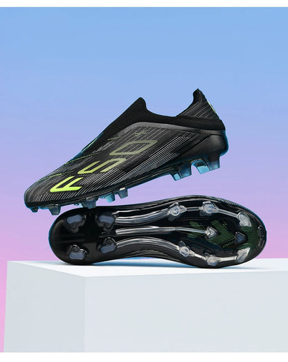 Nuove scarpe da calcio da uomo di alta qualità, tacchetti, scarpe da football, sneakers bestseller indoor per futsal, antiscivolo, da partita su erba, alte, outdoor