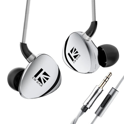 KBEAR TB01 Chrono IEMS – Écouteurs intra-auriculaires filaires avec basses profondes, casque de jeu pour le streaming en direct, boîtier entièrement métallique en alliage de zinc