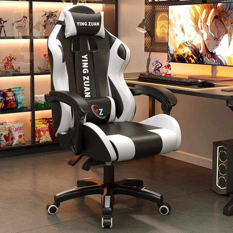AOLIVIYA Modern Light Ergonomic Gaming Computer Chair Reclining For College Students Men Dormitory Home Office Study Room Seat