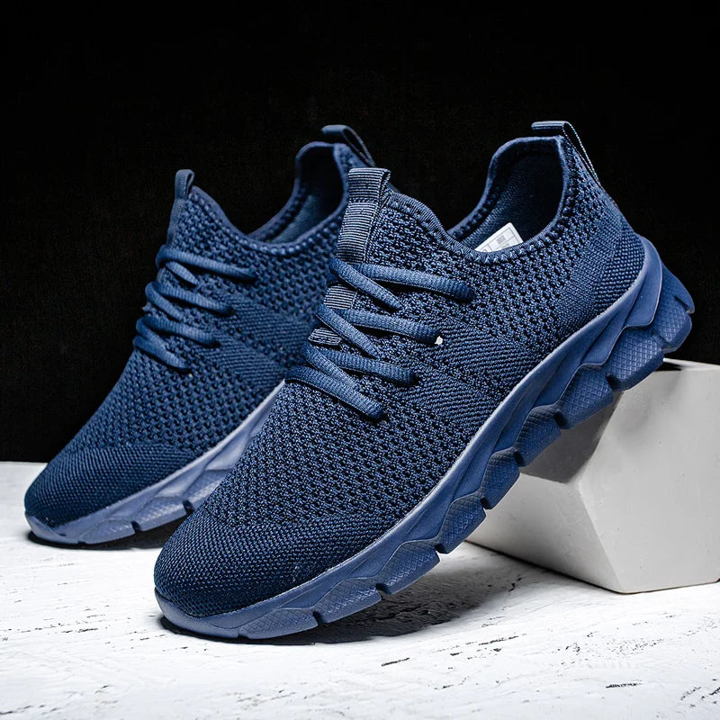 Zapatillas deportivas para hombre, ligeras y transpirables, para correr, para todas las estaciones, tallas grandes, clásicas, informales, deportivas, con suela gruesa, para caminar