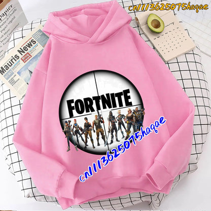 Fortnite Game Printed Children's Hoodies Cartoon Comfortable Suit Loose Long Sleeve Tops Autumn Winter Clothes