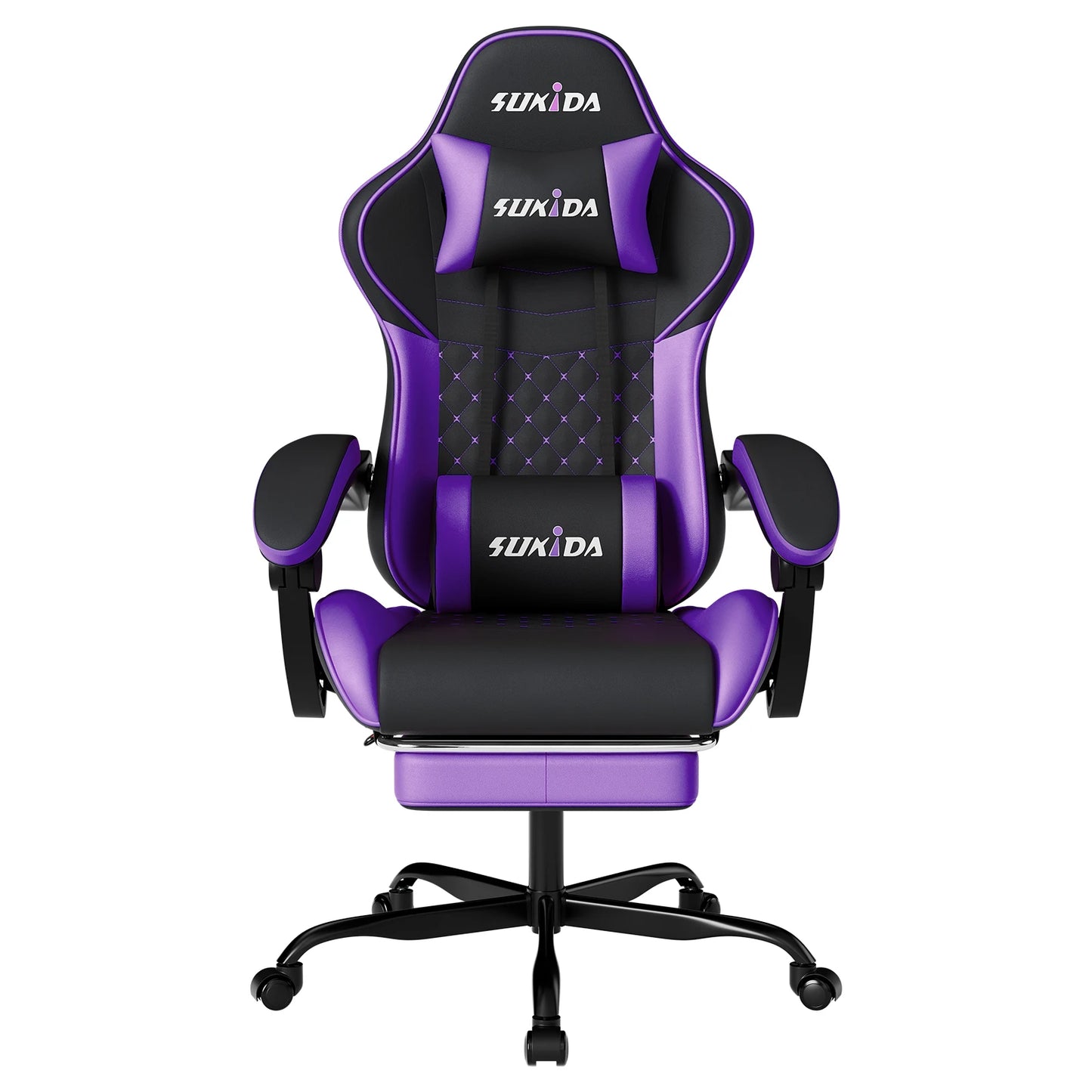 SUKIDA Gaming Chair Ergonomic Video Game Chair Comfortable Computer Chair with Footrest and Lumbar Support Office Chair