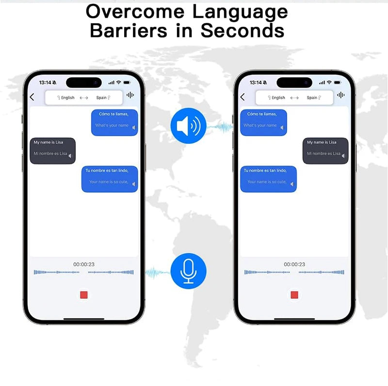 UYUXIO OWS AI Translation Earbuds with LCD Touch Screen, 144 Languages Real-Time Translator Earphones, Wireless Bluetooth Translating Headphones with Noise Cancellation