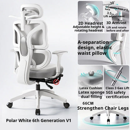 Comfortable Ergonomic Study Chair Waist Home Computer Relaxing Chair Office Chair High Back Ergonomic Chairs Office Furniture