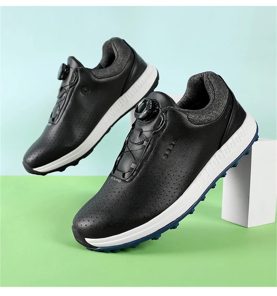 Breathable Luxury Golf Shoes Men Comfortable Outdoor Spikeless Golf Sport Training Sneakers Non-Slip Waterproof Walking Footwear
