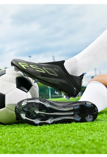 New Men Soccer Shoes Futsal Football Boots Sneakers Match Grass Cleats High-quality Non-Slip Indoor Hot-selling High-top Outdoor