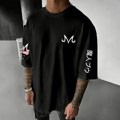 Dragon Ball Super Men's and Women's T-Shirts Majin Buu Anime Tee Summer Spring Boy's Oversize Short Sleeves Parent-child Outfits