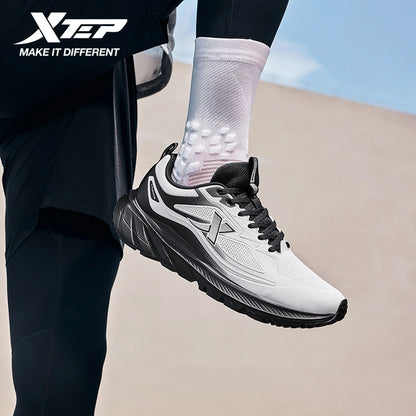 Xtep Men's Running Shoes Lightweight Breathable Shock Absorption Wear-Resistant Durable Cushioned Sneakers 875419110002