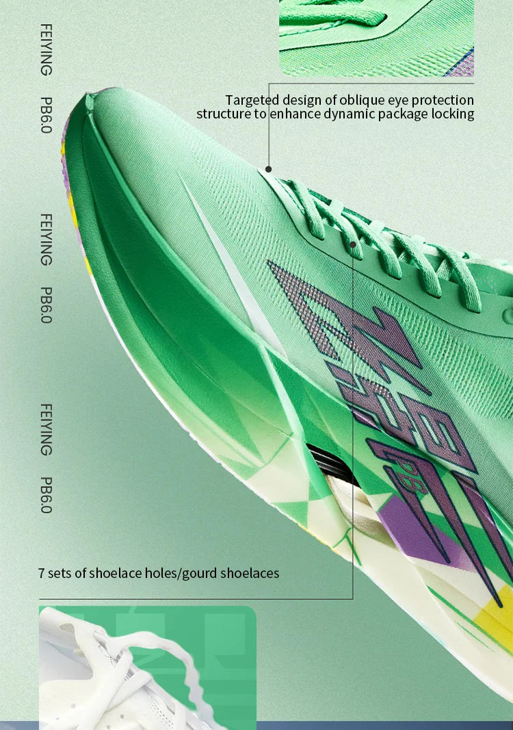 QIAODAN Feiying PB6.0 hardloopschoenen met koolstofplaat voor heren, professionele marathon-wedstrijdschoenen, lichtgewicht sportschoenen QDB023263299
