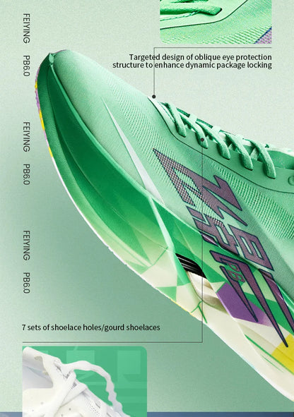 QIAODAN Feiying PB6.0 hardloopschoenen met koolstofplaat voor heren, professionele marathon-wedstrijdschoenen, lichtgewicht sportschoenen QDB023263299