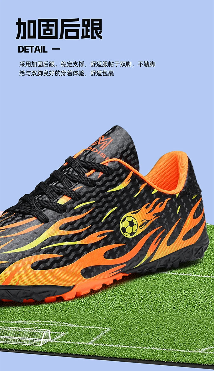Men Professional Football Boots Cleats Boys Soccer Shoes Ankle Support Cleats Youth Outdoor Match Training Sneakers Non-slip.