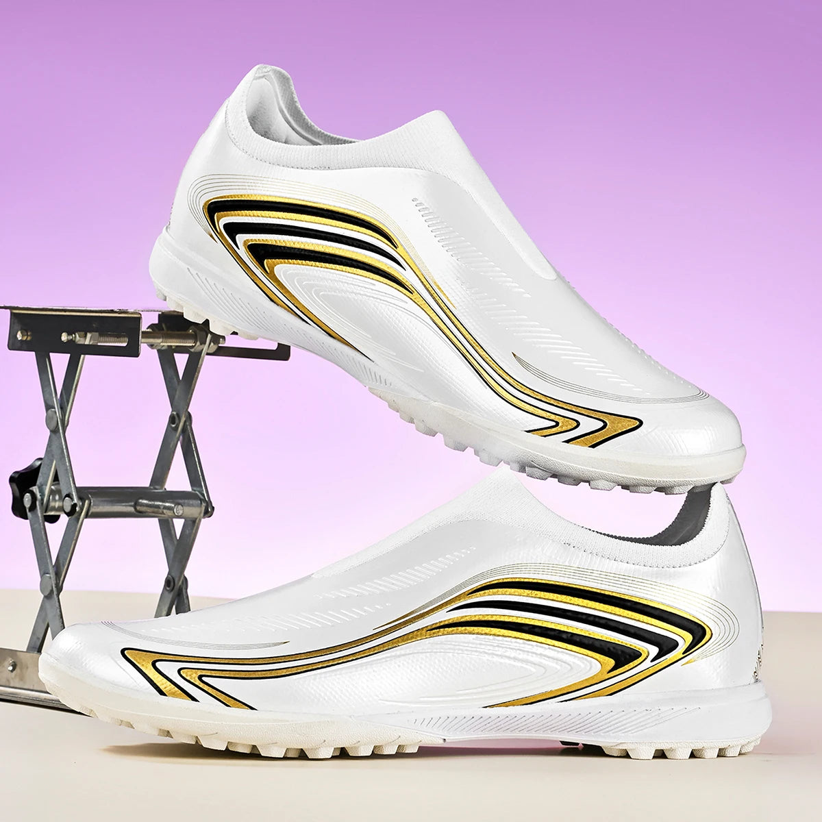Chaussures de football TF pour hommes et femmes, dessus à toucher lisse, crampons résistants à l'usure, chaussures de football d'entraînement pour adultes