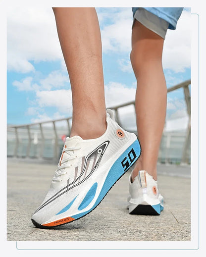 FourSeasons herensportschoenen CarbonPlate hardloopschoen, ademende marathon- en wedstrijdschoenen, comfortabele atletiek- en trainingsschoenen, wandelschoenen