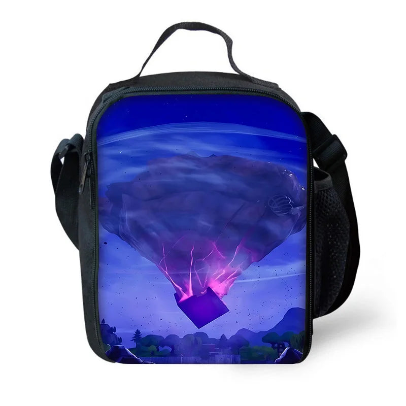 New Game FortniteS Child Insulated Large Capacity Bag for Boy and Girl Student Outdoor Picnic Reusable Thermal Cooler Lunch Box