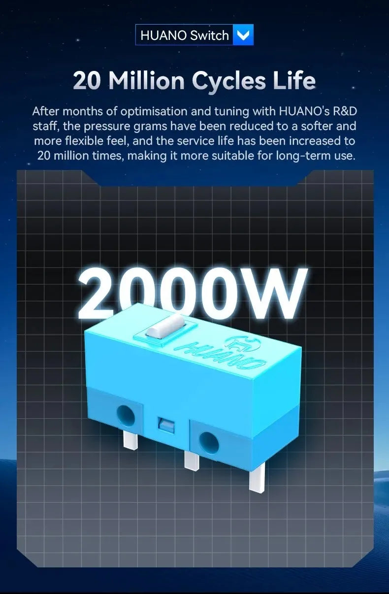 ATTACK SHARK X11SE ultra lagani bežični gaming miš, životni vijek od 20Million ciklusa, PAW3311 Gaming, 22KDPI, 400IPS, 40G, 1KHz, 65 Hours, 30mAH