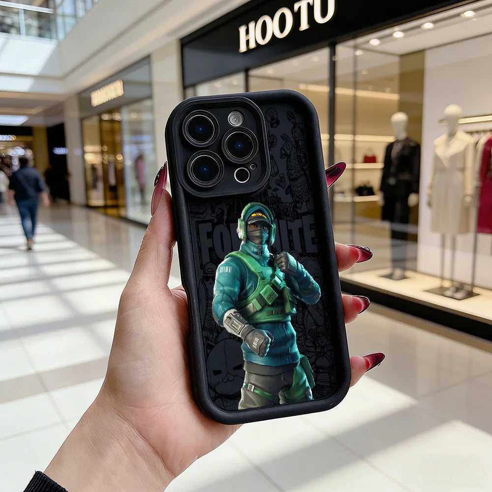 Game Fortnite Phone Case for iPhone 17e 17 16e 16 15 14 13 12 11 Air Pro Max Mini XR XS X 7 8 6 6s Plus Soft TPU Back Cover