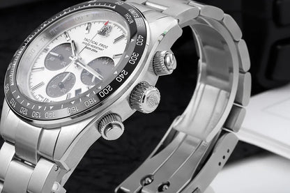 Tactical Frog Quartz Watch VS75 Solar Chronograph Sapphire 200m Waterproof Luxury Watch Luminous Quartz Movement 41mm Mens Watch