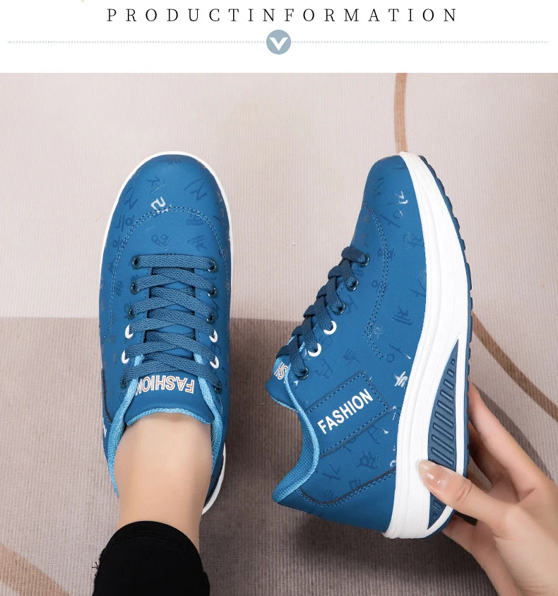 Adidași pentru femei, pantofi vulcanizați la modă pentru femei, pantofi fără toc pentru femei, pantofi de mers pe jos cu platformă, mărimi mari, Zapatillas Mujer