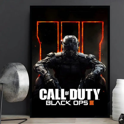 game Call of Duty Poster Posters Anime Room Decor Decoration Movie Backpack Wall Interior Music Wall Art