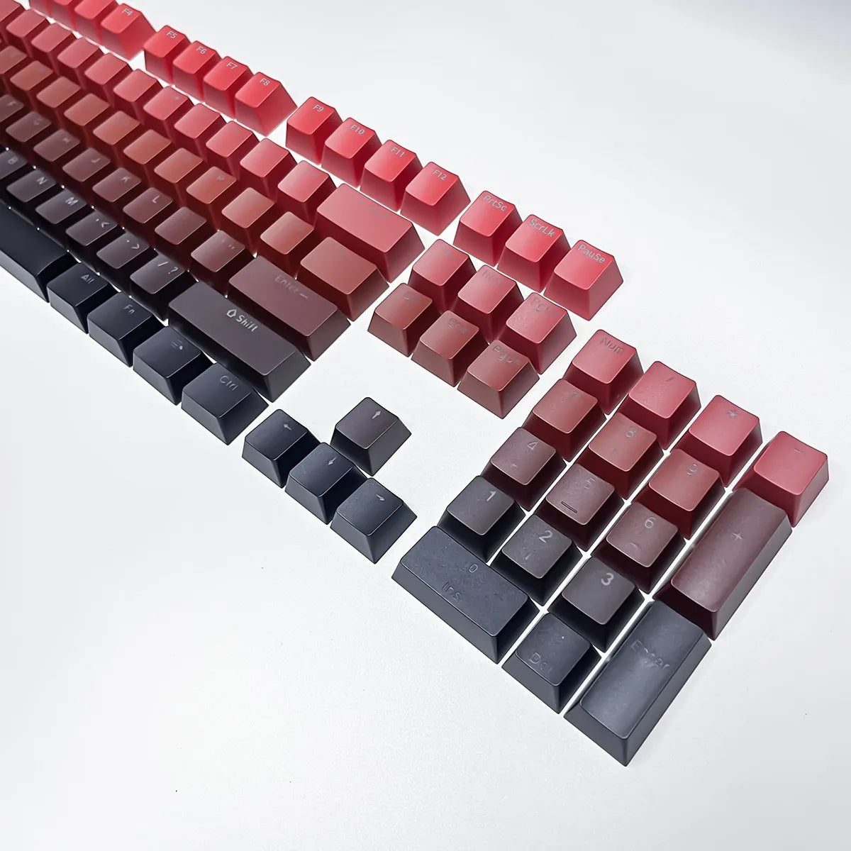 132 Keys OEM Profile Gradient backlit RGB Keycaps For Cherry MX Switch Mechanical Gamer Keyboard PBT Keycap ISO Layout Key caps