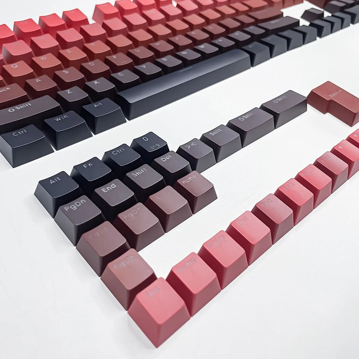132 Keys OEM Profile Gradient backlit RGB Keycaps For Cherry MX Switch Mechanical Gamer Keyboard PBT Keycap ISO Layout Key caps