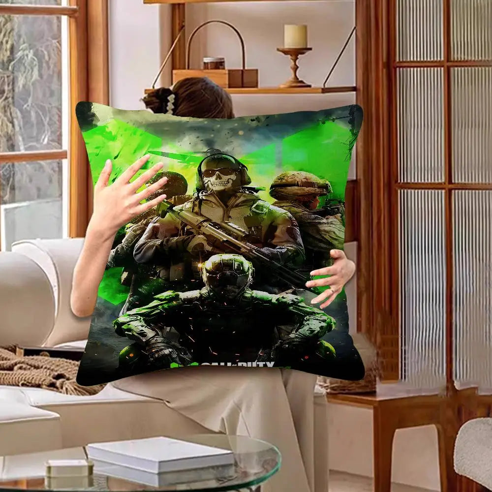 Game C-call Of D-duty Pillow Anime Pillow Sofa Bed Head Pillow Cover Cushion Cover 45x45 Cm Fashion
