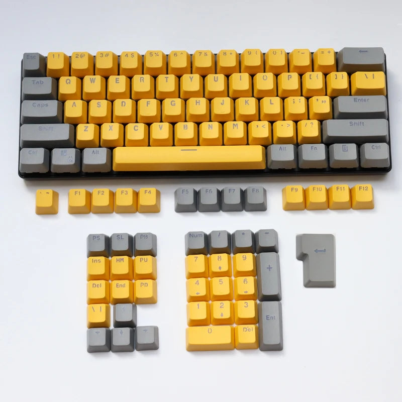 106 Keys Grey Red Keycaps PBT Specials Keycap Backlit Two-Color Key Caps For MX Switch 61/87/104 Mechanical Keyboard