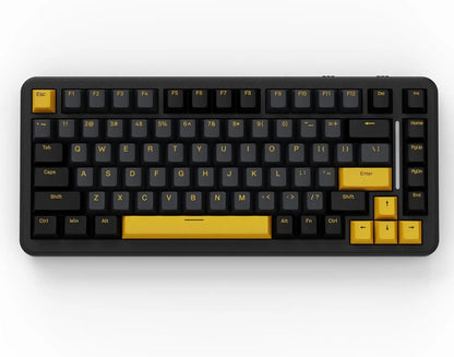 ATTACK SHARK M86 Wireless Mechanical Gaming Keyboard, 75% Gasket Hot Swappable RGB Mechanical Keyboard with Side-Printed PBT Keycaps, Tri-Mode Custom Gaming Keyboard