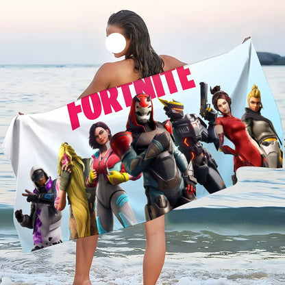 Strandtuch Badetuch schnelltrocknend leicht tragbar F-FORTNITES-ES Sauna Camping Schwimmen Game Pool Reise