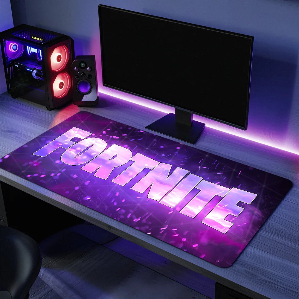 Game F-Fortnite Survival Battle Mouse Pad Large Desk Mat Keyboard Ergonomic Office Rubber PC Non-slip Anti-fray Home Custom