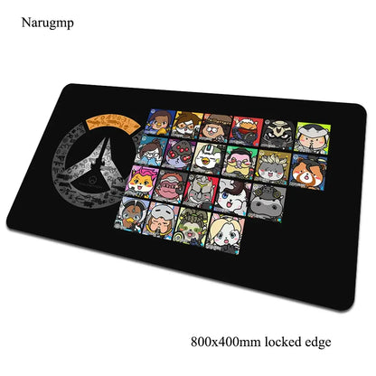 overwatch padmouse 80x40cm mousepad pentru jocuri cadou de Halloween mousepad mare pentru gamer birou de computer covoraș mare mousepad pentru laptop pc