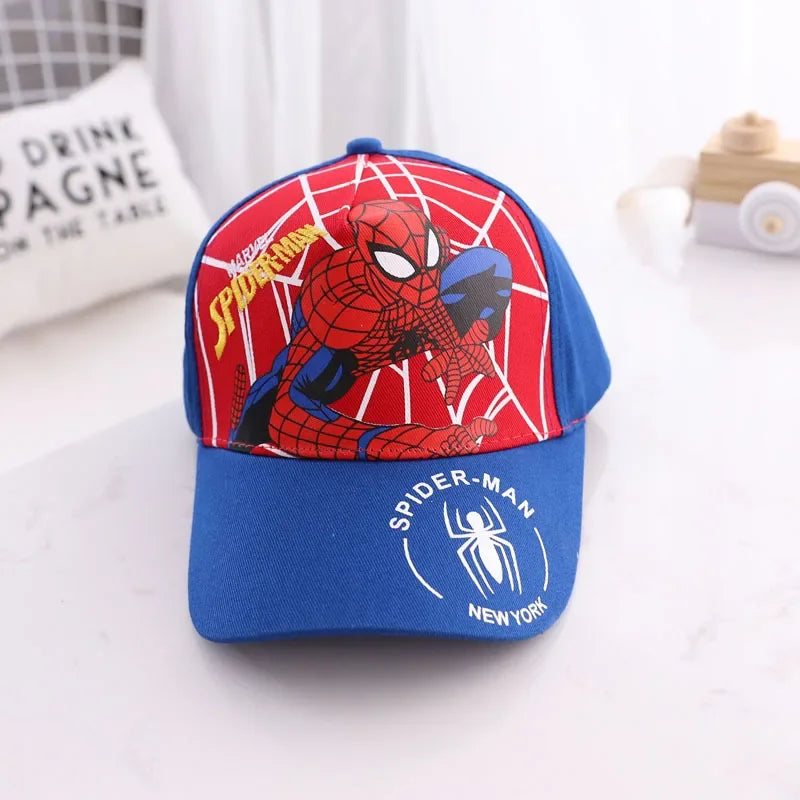 Spiderman Baseball Cap Boys Girls Hats Superhero Peripheral Sunhat Childrens Birthday Gift Cosplay Props Fashion Caps
