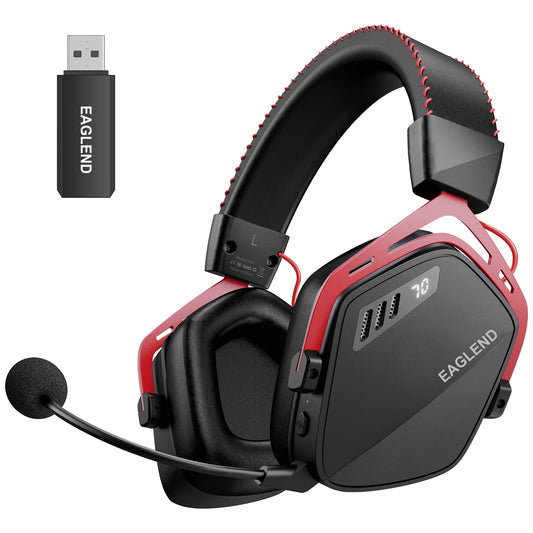 Casque de jeu Esports pour PS5 PS4 XBOX PC Mac 2.4GHz Ultra-basse latence Ai suppression du bruit casque Bluetooth avec micro G07